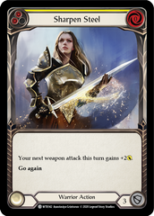 Sharpen Steel (Yellow) [U-WTR142] (Welcome to Rathe Unlimited)  Unlimited Rainbow Foil | Shuffle n Cut Hobbies & Games