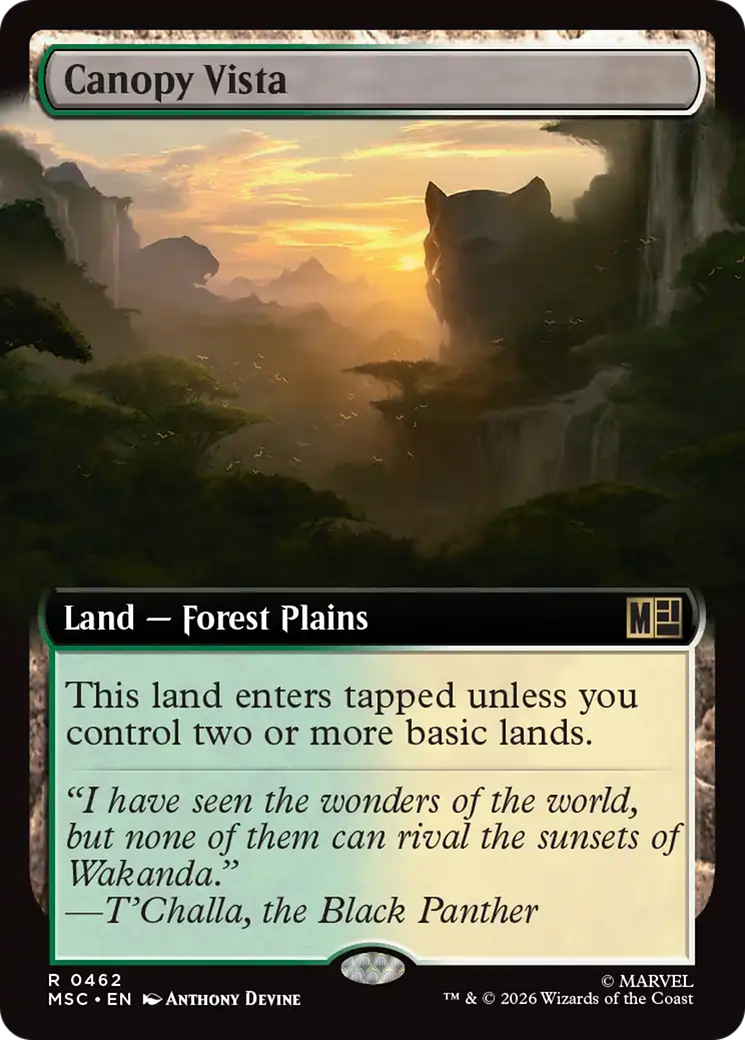 Canopy Vista (Extended Art) [Marvel Super Heroes Commander] | Shuffle n Cut Hobbies & Games