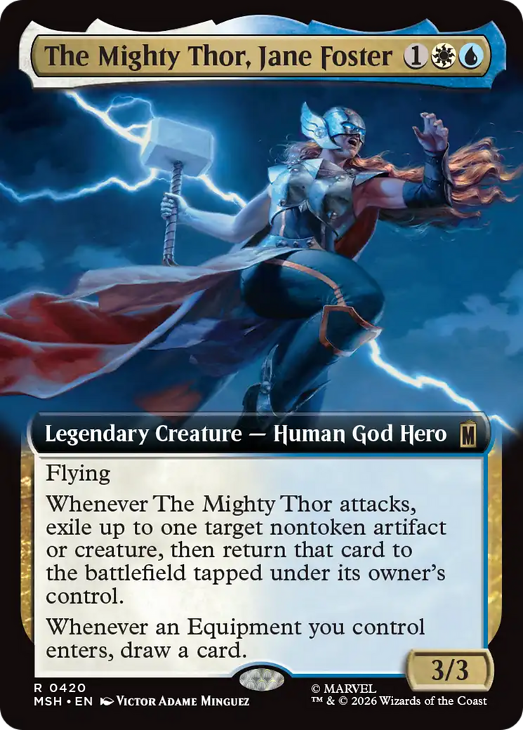 The Mighty Thor, Jane Foster (Extended Art) [Marvel Super Heroes] | Shuffle n Cut Hobbies & Games