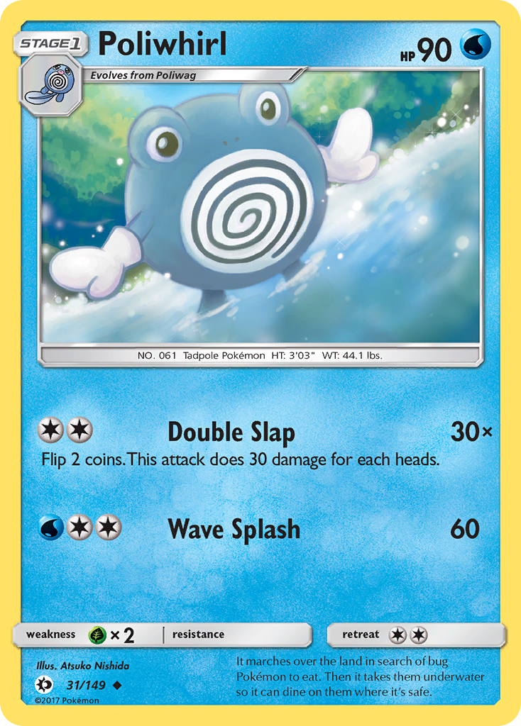 Poliwhirl (31/149) [Sun & Moon: Base Set] | Shuffle n Cut Hobbies & Games