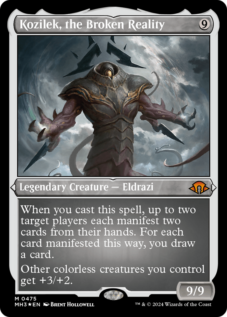 Kozilek, the Broken Reality (Foil Etched) [Modern Horizons 3] | Shuffle n Cut Hobbies & Games
