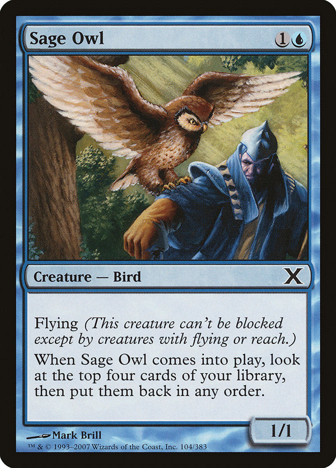 Sage Owl [Tenth Edition] | Shuffle n Cut Hobbies & Games