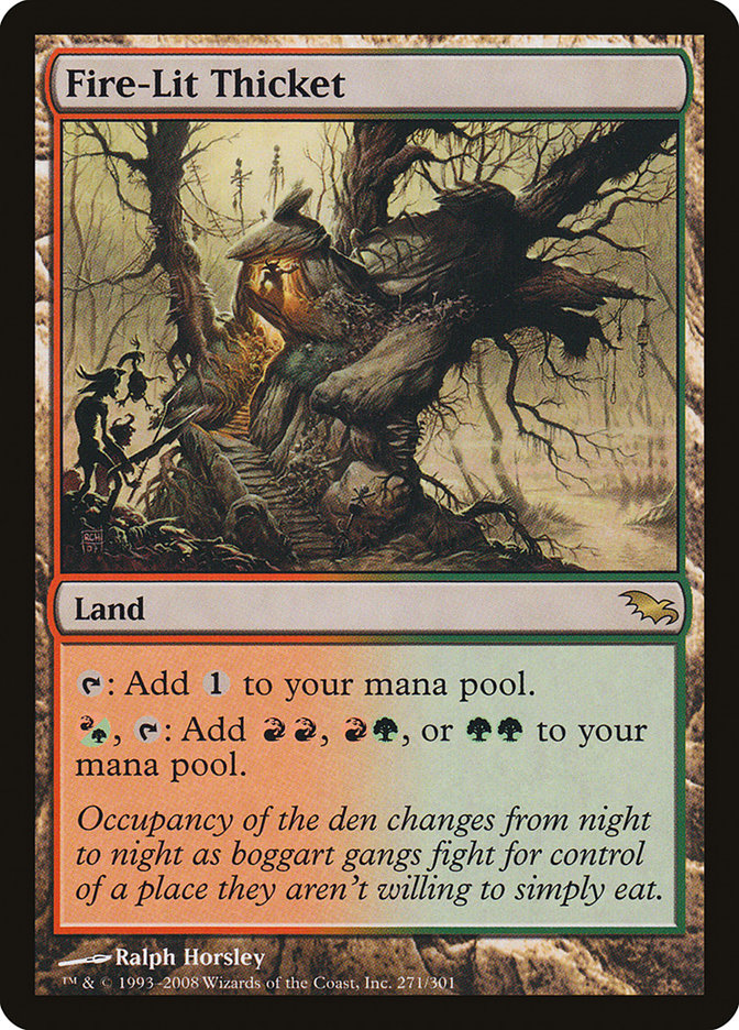 Fire-Lit Thicket [Shadowmoor] | Shuffle n Cut Hobbies & Games