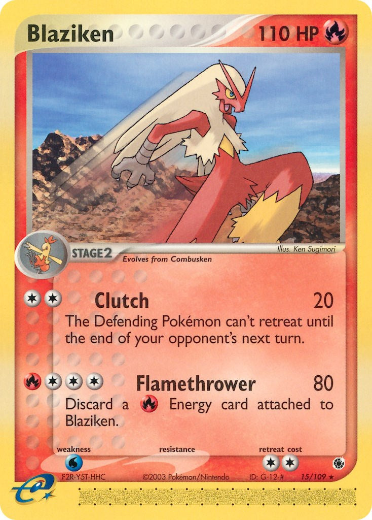 Blaziken (15/109) [EX: Ruby & Sapphire] | Shuffle n Cut Hobbies & Games