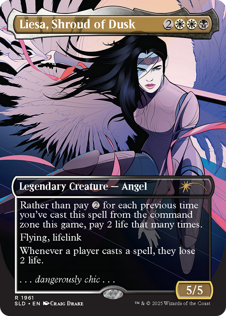 Liesa, Shroud of Dusk (Rainbow Foil) [Secret Lair Drop Series] | Shuffle n Cut Hobbies & Games