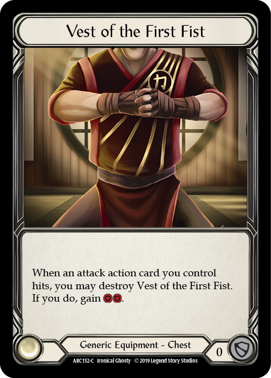 Vest of the First Fist [ARC152-C] (Arcane Rising)  1st Edition Cold Foil | Shuffle n Cut Hobbies & Games