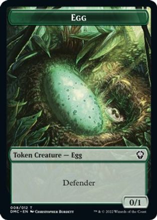 Snake // Egg Double-Sided Token [Dominaria United Commander Tokens] | Shuffle n Cut Hobbies & Games