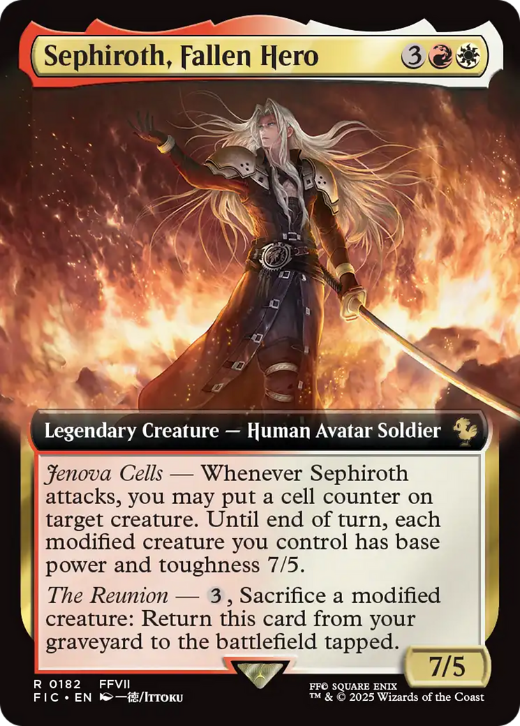 Sephiroth, Fallen Hero (Extended Art) [FINAL FANTASY Commander] | Shuffle n Cut Hobbies & Games