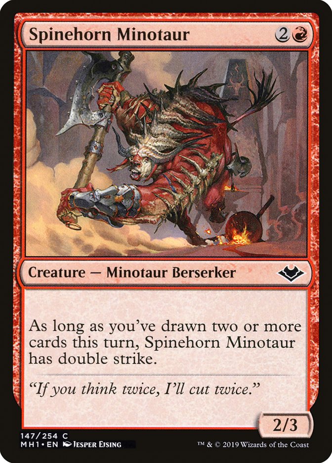 Spinehorn Minotaur [Modern Horizons] | Shuffle n Cut Hobbies & Games
