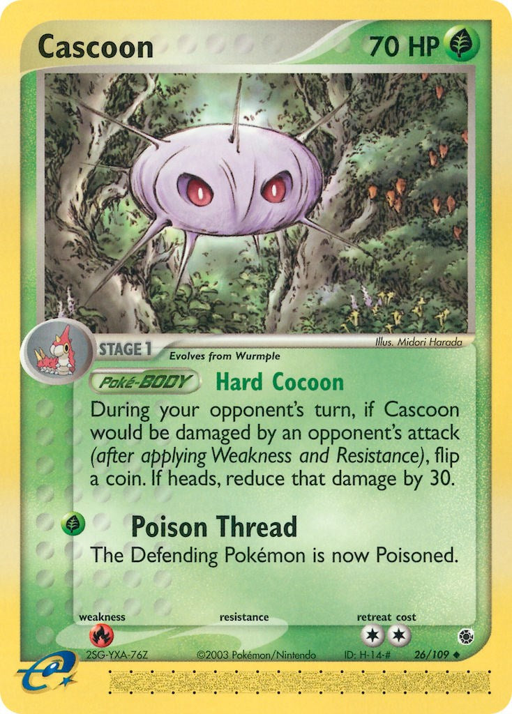 Cascoon (26/109) [EX: Ruby & Sapphire] | Shuffle n Cut Hobbies & Games