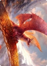 Goldspan Dragon Art Card [Kaldheim Art Series] | Shuffle n Cut Hobbies & Games
