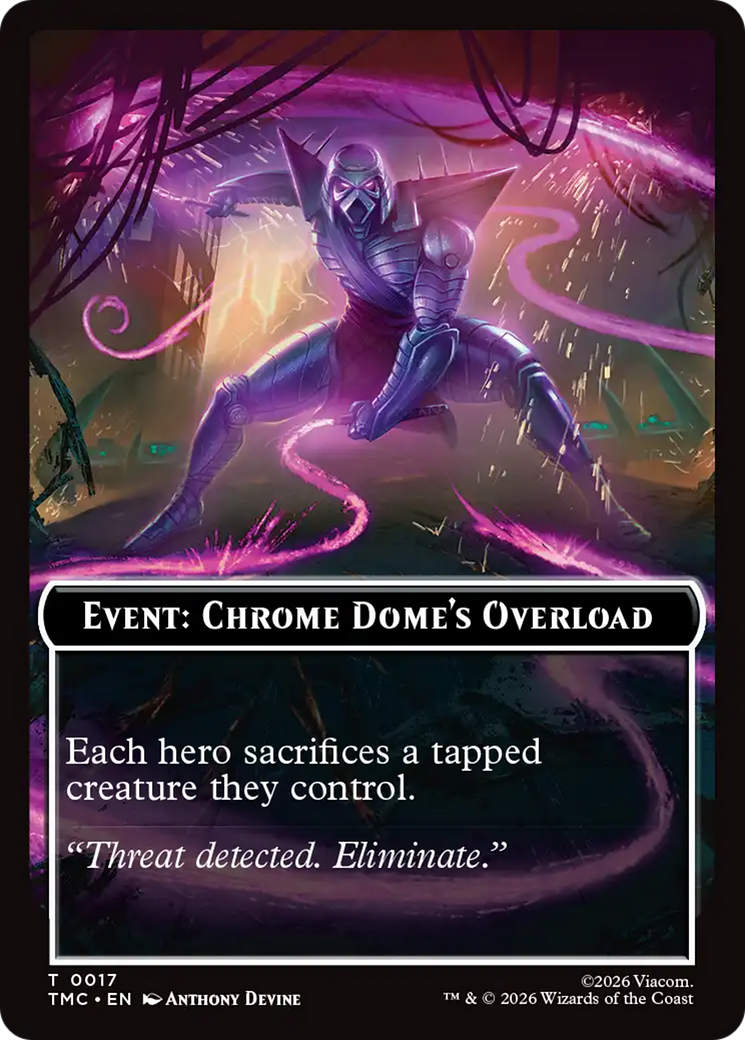 Event: Chrome Dome's Overload [Teenage Mutant Ninja Turtles Commander Tokens] | Shuffle n Cut Hobbies & Games