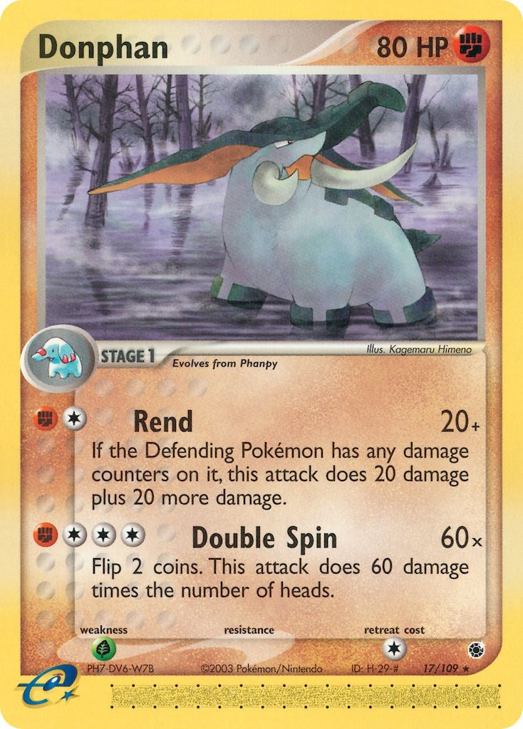 Donphan (17/109) [EX: Ruby & Sapphire] | Shuffle n Cut Hobbies & Games