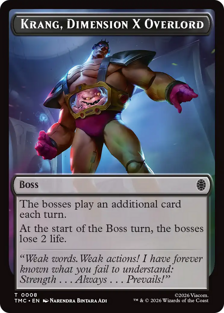 Krang, Dimension X Overlord [Teenage Mutant Ninja Turtles Commander Tokens] | Shuffle n Cut Hobbies & Games
