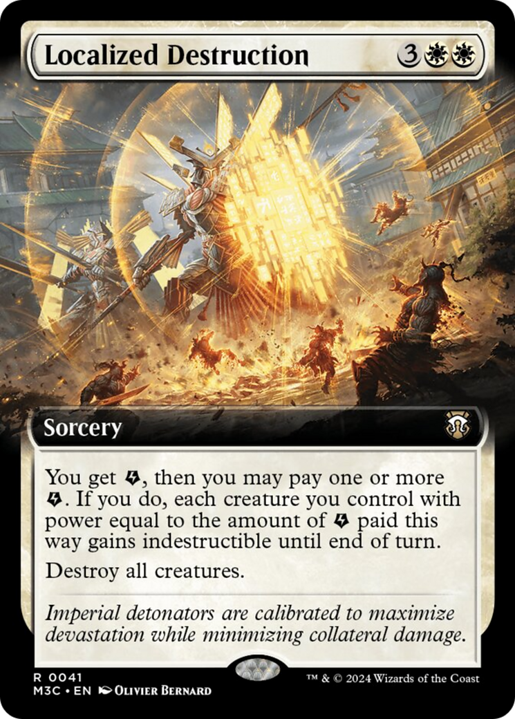 Localized Destruction (Extended Art) (Ripple Foil) [Modern Horizons 3 Commander] | Shuffle n Cut Hobbies & Games