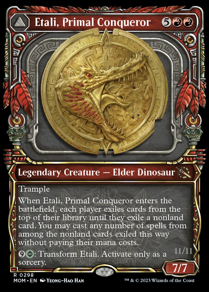 Etali, Primal Conqueror // Etali, Primal Sickness (Showcase Planar Booster Fun) [March of the Machine] | Shuffle n Cut Hobbies & Games