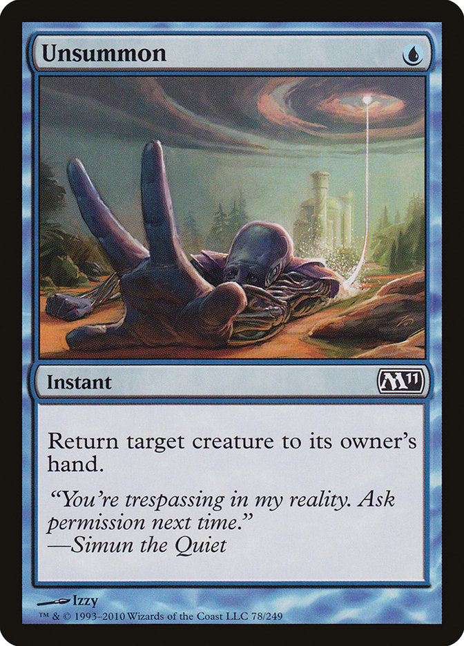 Unsummon [Magic 2011] | Shuffle n Cut Hobbies & Games