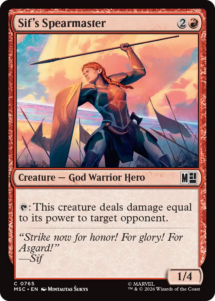 Sif's Spearmaster [Marvel Super Heroes Commander] | Shuffle n Cut Hobbies & Games