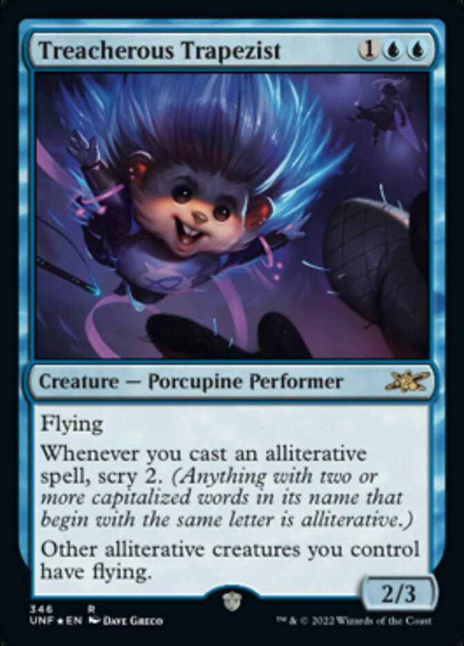 Treacherous Trapezist (Galaxy Foil) [Unfinity] | Shuffle n Cut Hobbies & Games