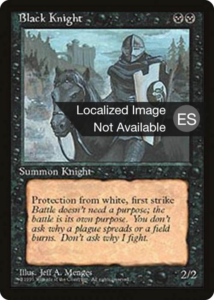 Black Knight [Fourth Edition Foreign Black Border] | Shuffle n Cut Hobbies & Games