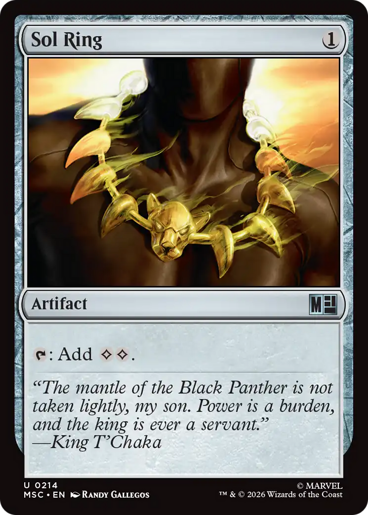 Sol Ring (0214) [Marvel Super Heroes Commander] | Shuffle n Cut Hobbies & Games