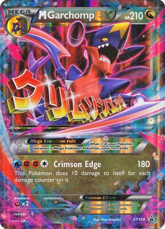 M Garchomp EX (XY168) (Jumbo Card) [XY: Black Star Promos] | Shuffle n Cut Hobbies & Games