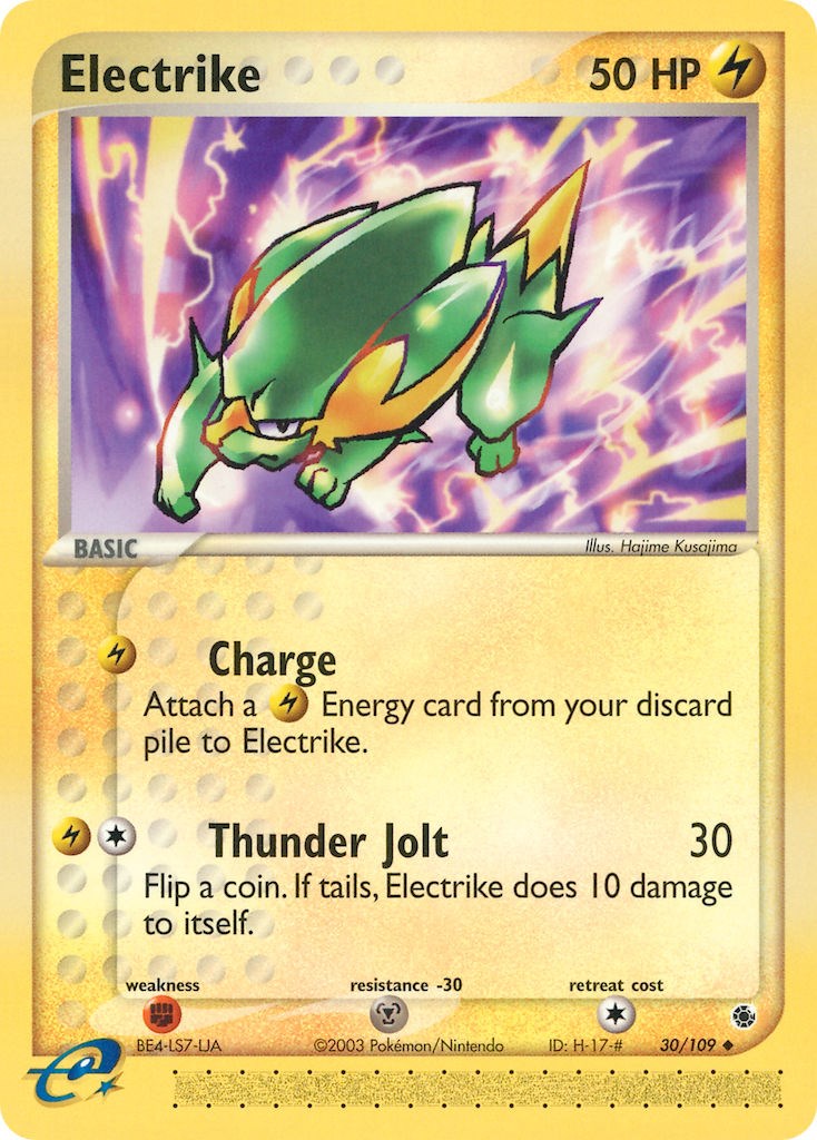 Electrike (30/109) [EX: Ruby & Sapphire] | Shuffle n Cut Hobbies & Games