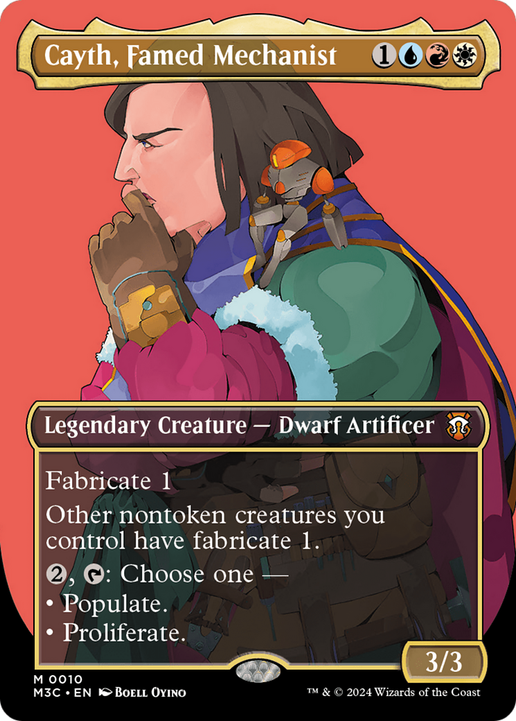 Cayth, Famed Mechanist (Borderless) [Modern Horizons 3 Commander] | Shuffle n Cut Hobbies & Games
