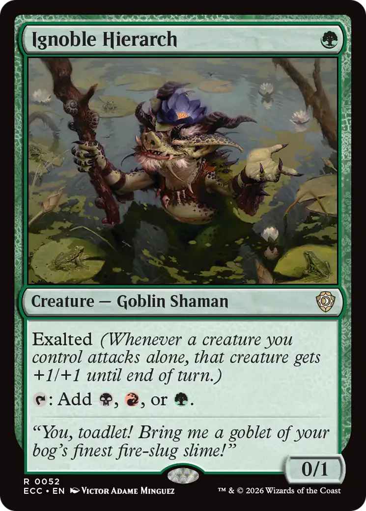 Ignoble Hierarch [Lorwyn Eclipsed Commander] | Shuffle n Cut Hobbies & Games