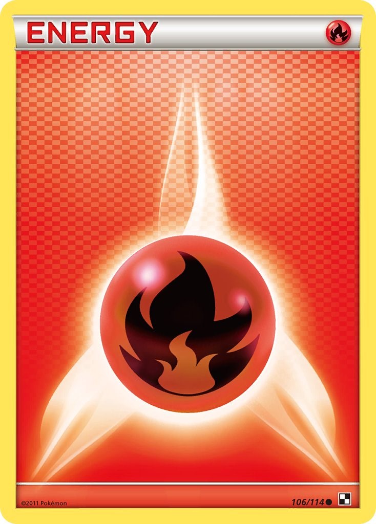 Fire Energy (106/114) [Black & White: Base Set] | Shuffle n Cut Hobbies & Games
