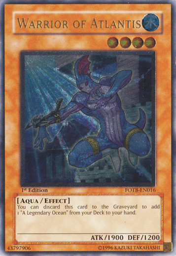 Warrior of Atlantis [FOTB-EN016] Ultimate Rare | Shuffle n Cut Hobbies & Games