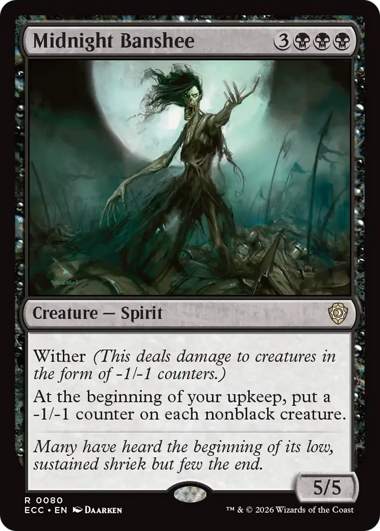 Midnight Banshee [Lorwyn Eclipsed Commander] | Shuffle n Cut Hobbies & Games