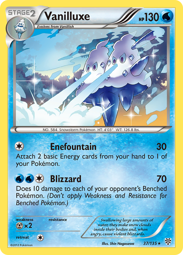 Vanilluxe (37/135) [Black & White: Plasma Storm] | Shuffle n Cut Hobbies & Games