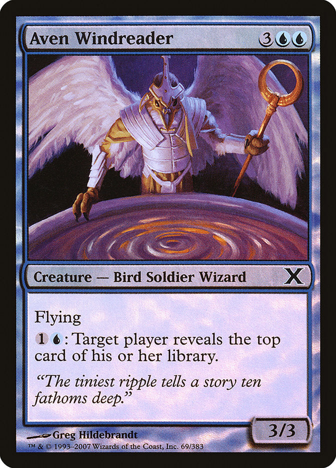 Aven Windreader (Premium Foil) [Tenth Edition] | Shuffle n Cut Hobbies & Games