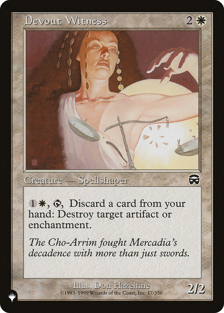 Devout Witness [The List] | Shuffle n Cut Hobbies & Games