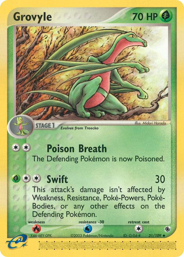 Grovyle (31/109) [EX: Ruby & Sapphire] | Shuffle n Cut Hobbies & Games