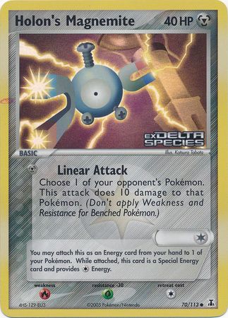 Holon's Magnemite (70/113) (Stamped) [EX: Delta Species] | Shuffle n Cut Hobbies & Games