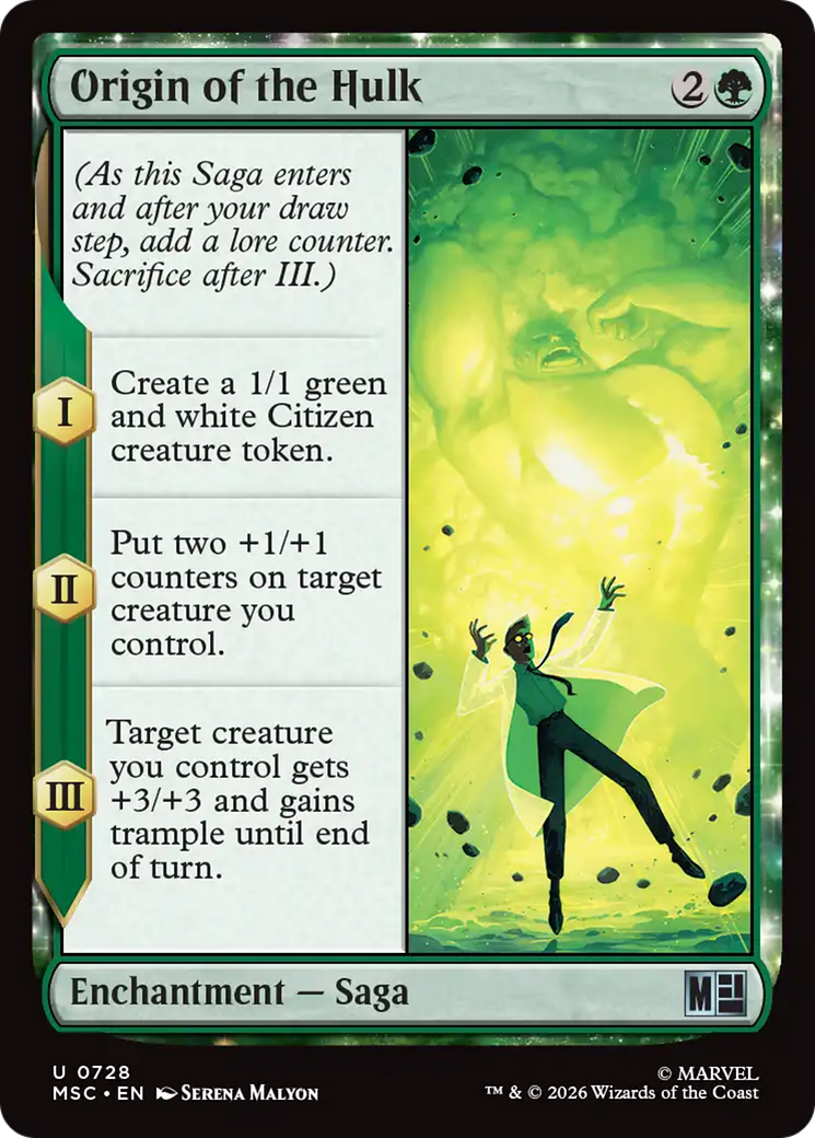 Origin of the Hulk [Marvel Super Heroes Commander] | Shuffle n Cut Hobbies & Games