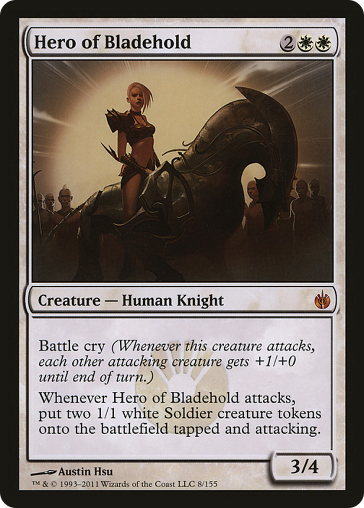 Hero of Bladehold (Mirrodin Besieged) (Oversized) [Oversize Cards] | Shuffle n Cut Hobbies & Games