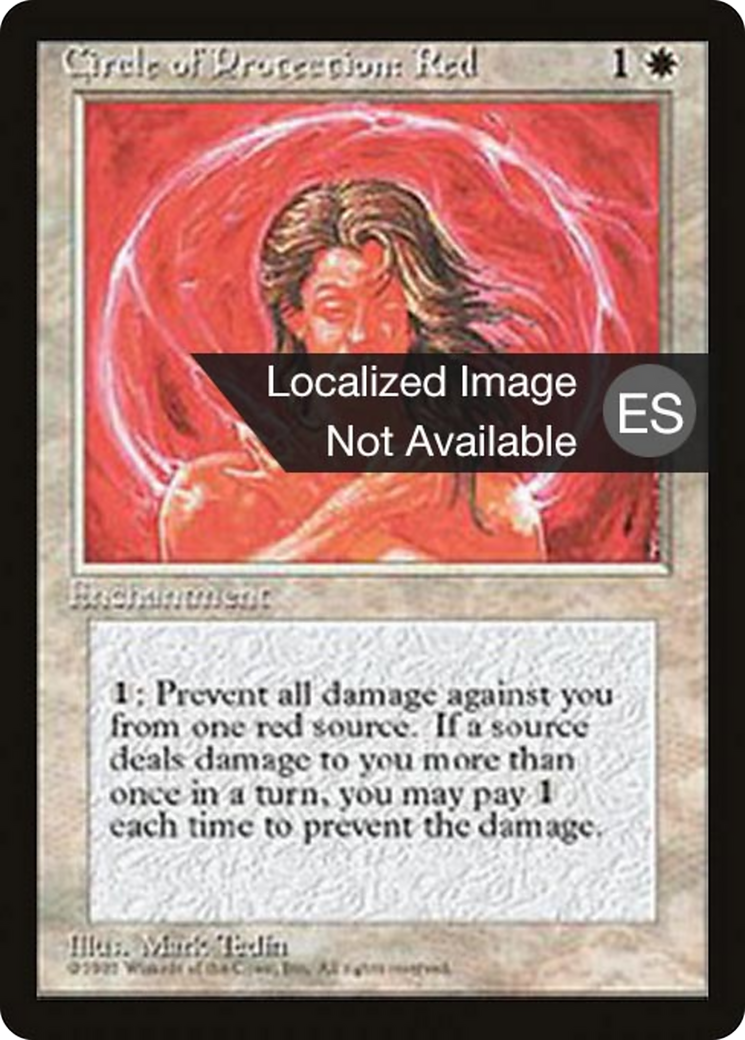 Circle of Protection: Red [Fourth Edition Foreign Black Border] | Shuffle n Cut Hobbies & Games