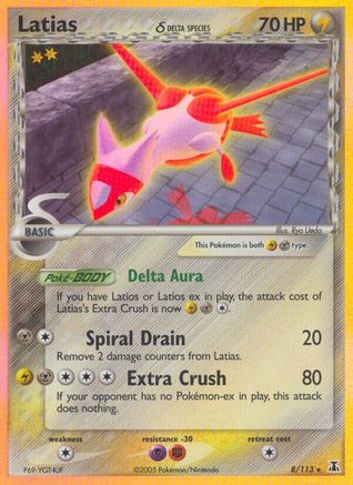 Latias (8/113) (Delta Species) (Stamped) [EX: Delta Species] | Shuffle n Cut Hobbies & Games