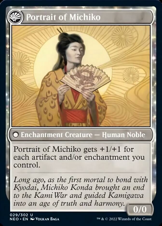Michiko's Reign of Truth // Portrait of Michiko [Kamigawa: Neon Dynasty] | Shuffle n Cut Hobbies & Games
