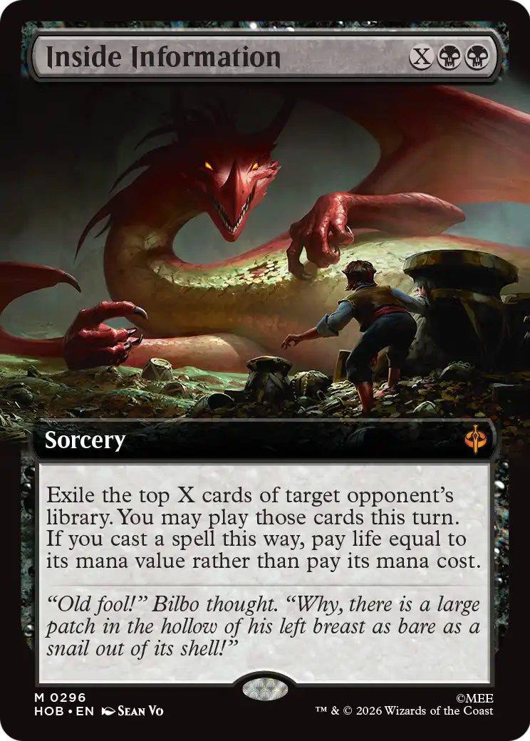 Inside Information (Extended Art) [The Hobbit] | Shuffle n Cut Hobbies & Games