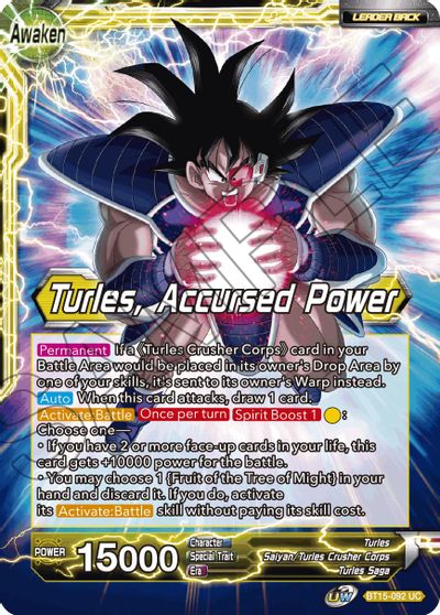 Turles // Turles, Accursed Power (BT15-092) [Saiyan Showdown] | Shuffle n Cut Hobbies & Games