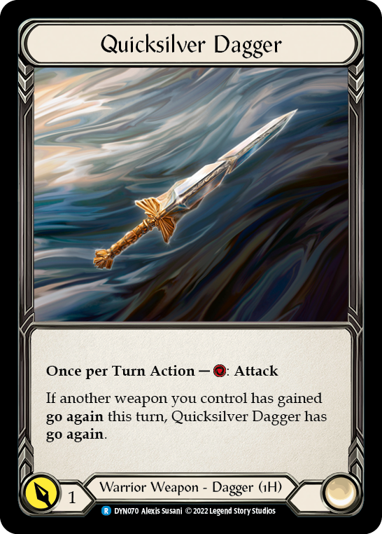 Quicksilver Dagger [DYN070] (Dynasty)  Rainbow Foil | Shuffle n Cut Hobbies & Games