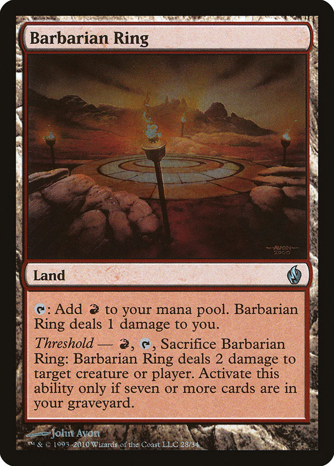 Barbarian Ring [Premium Deck Series: Fire and Lightning] | Shuffle n Cut Hobbies & Games