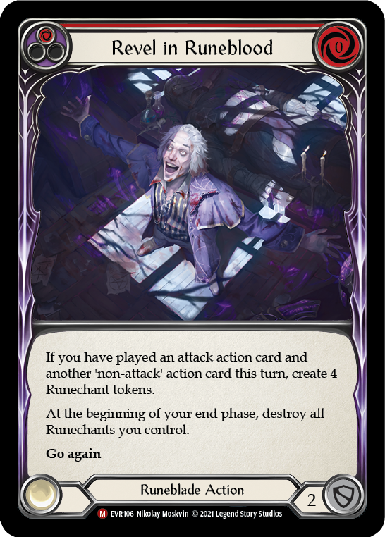 Revel in Runeblood [EVR106] (Everfest)  1st Edition Normal | Shuffle n Cut Hobbies & Games