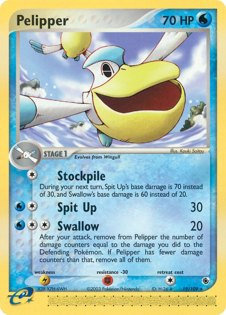 Pelipper (19/109) [EX: Ruby & Sapphire] | Shuffle n Cut Hobbies & Games