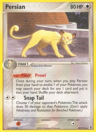 Persian (50/113) (Stamped) [EX: Delta Species] | Shuffle n Cut Hobbies & Games