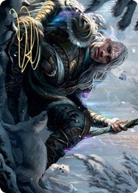 Jorn, God of Winter Art Card (Gold-Stamped Signature) [Kaldheim Art Series] | Shuffle n Cut Hobbies & Games